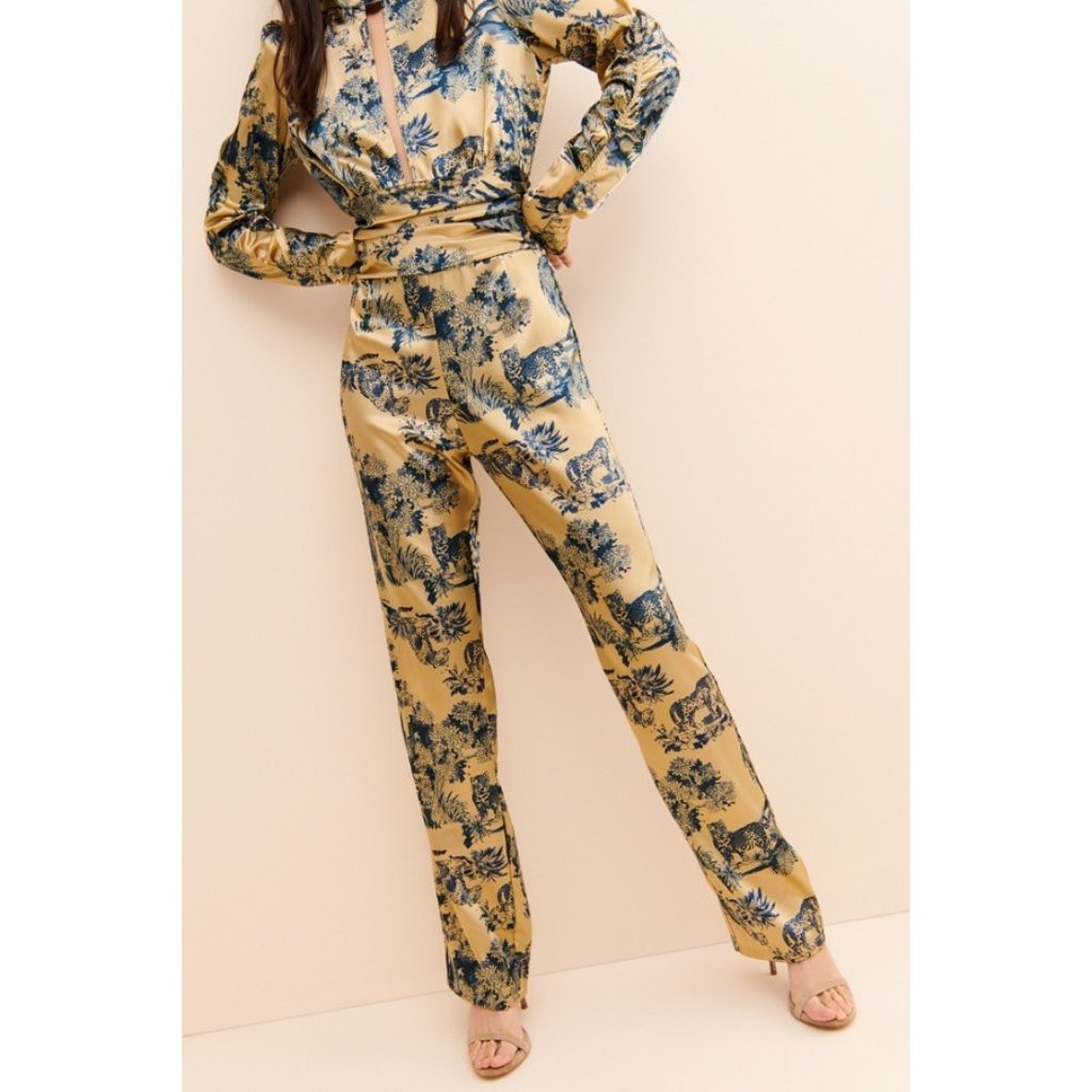 Ellejay Ashley Animal Wide Leg Jumpsuit